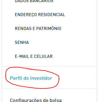 Perfil de investidor toro