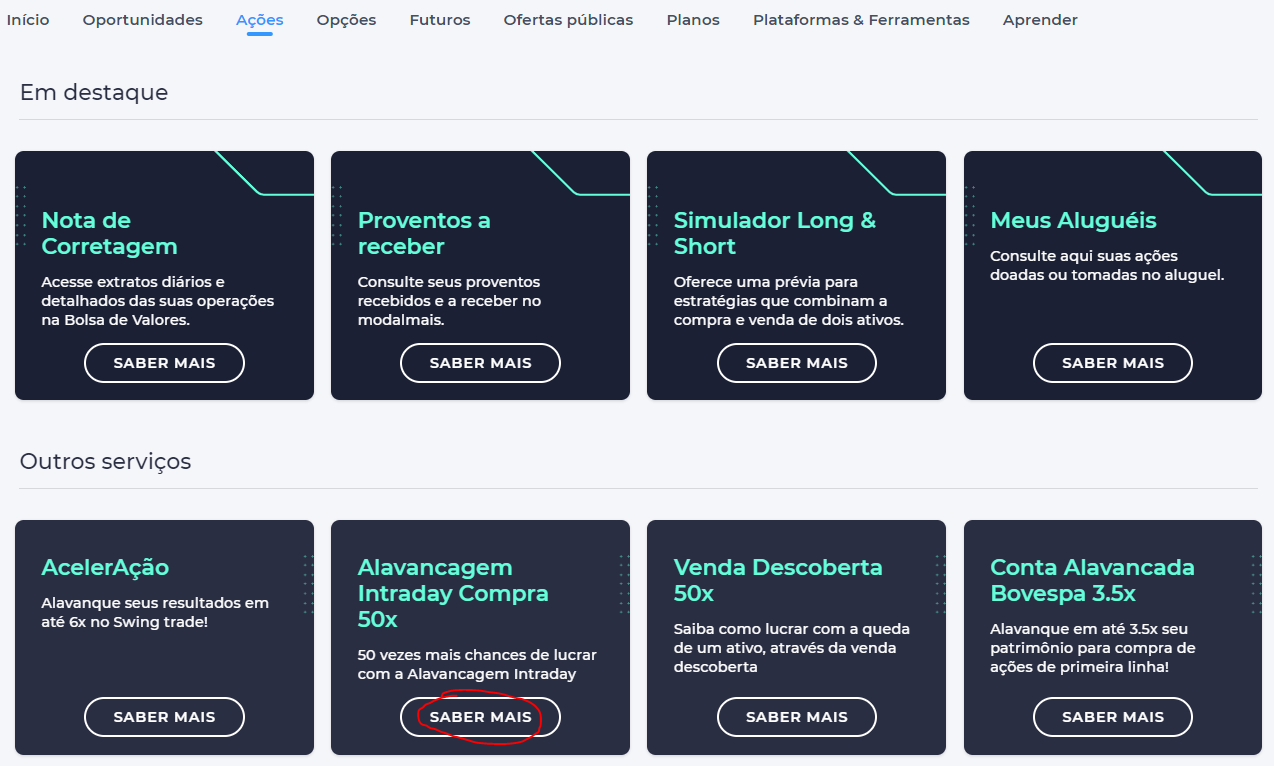 como fazer day trade em ações na modal mais