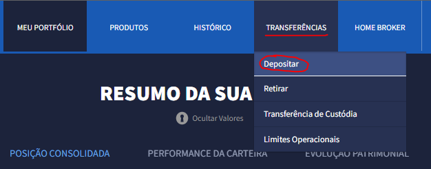 Como depositar dinheiro no btg pactual