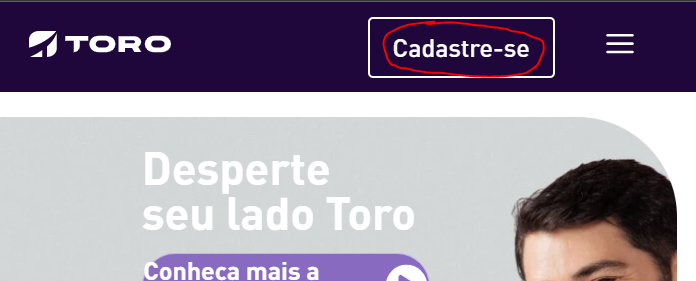 como abrir uma conta na toro