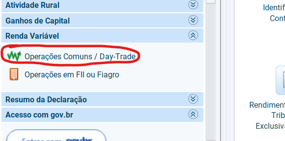 como declarar day trade e swing trade com opções